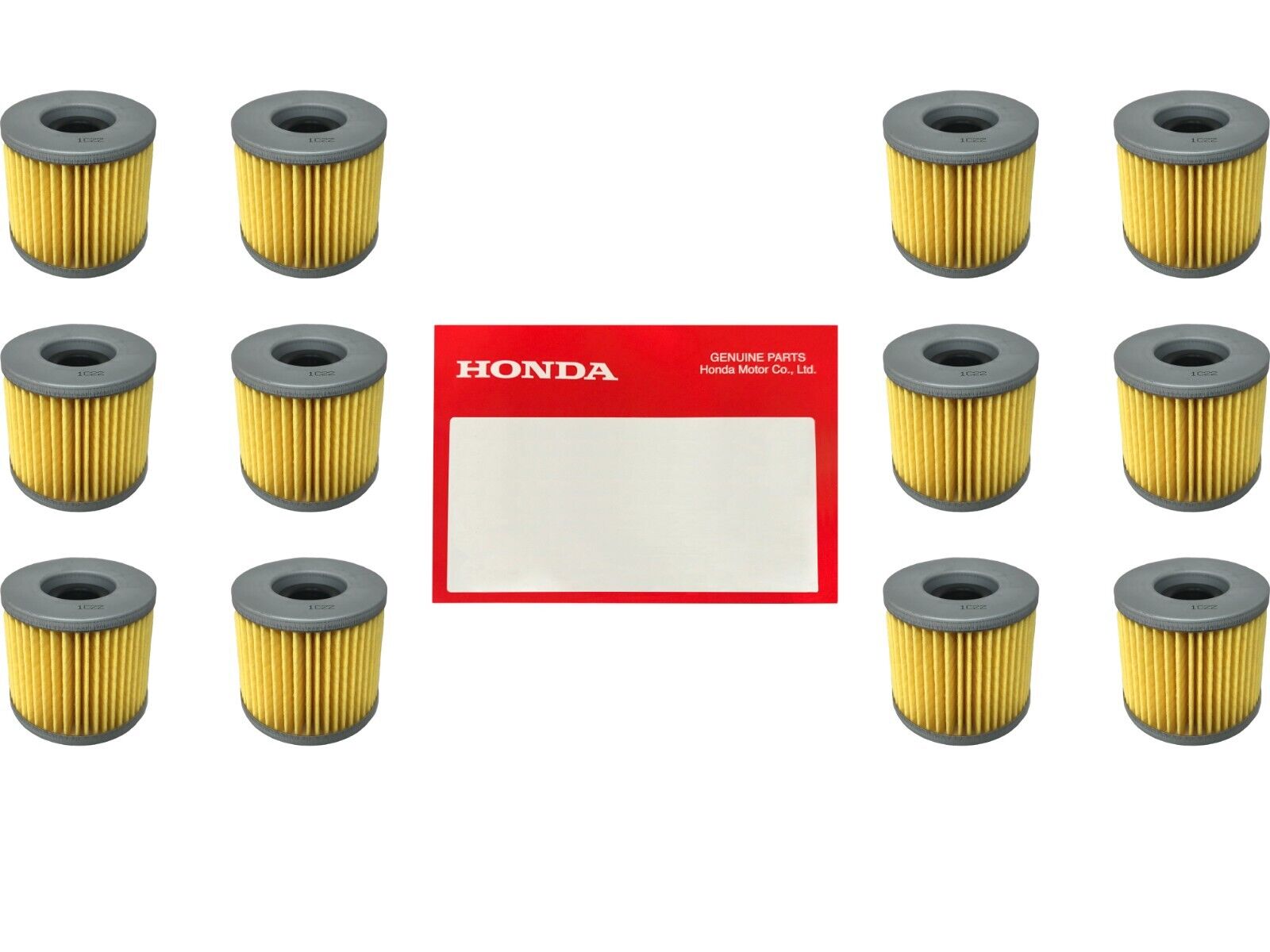 12 Pack OEM Honda Oil Filter 15412-KEA-003 Fits - 2001-2018 TRX, Pioneer SXS