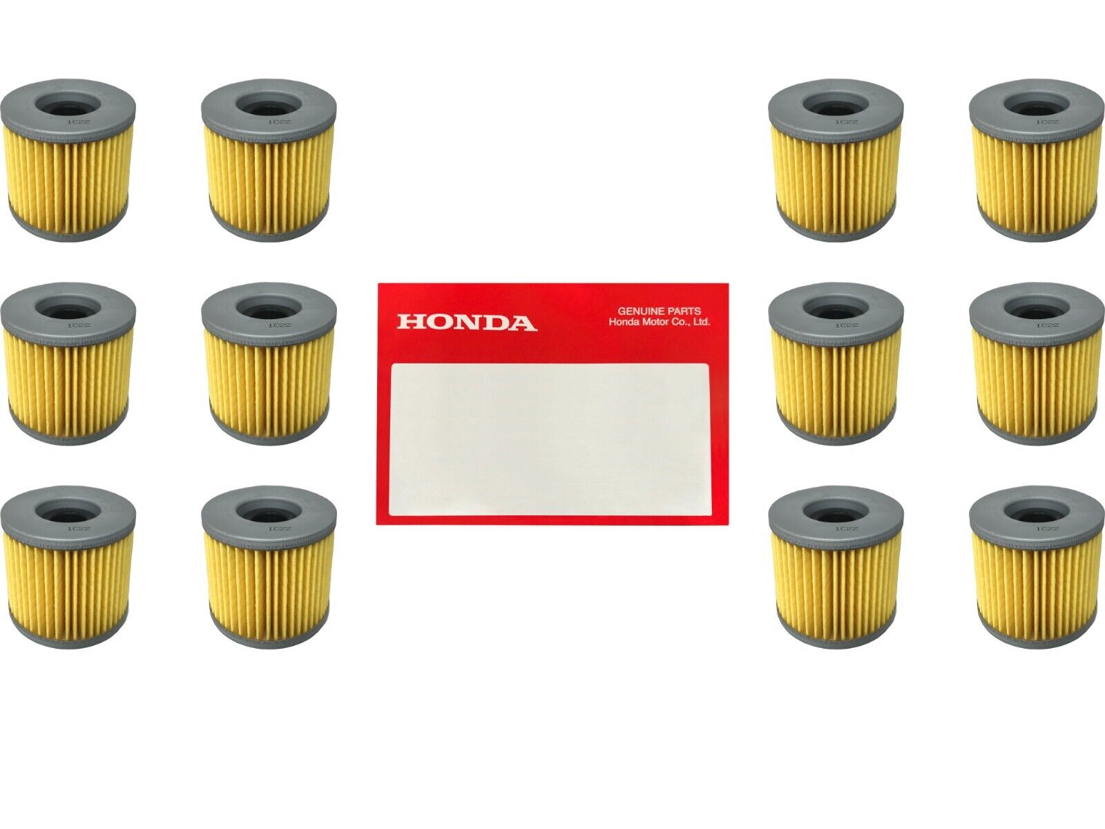 12 Pack OEM Honda Oil Filter 15412-KEA-003 Fits - 2001-2018 TRX, Pioneer SXS