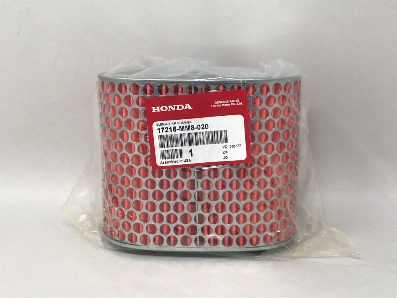 Honda Genuine OEM Element Air Cleaner 17215-MM8-020