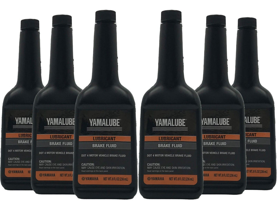 Yamaha Genuine OEM Brake Fluid ACC-BRAKE-FL-UD - 6 Pack