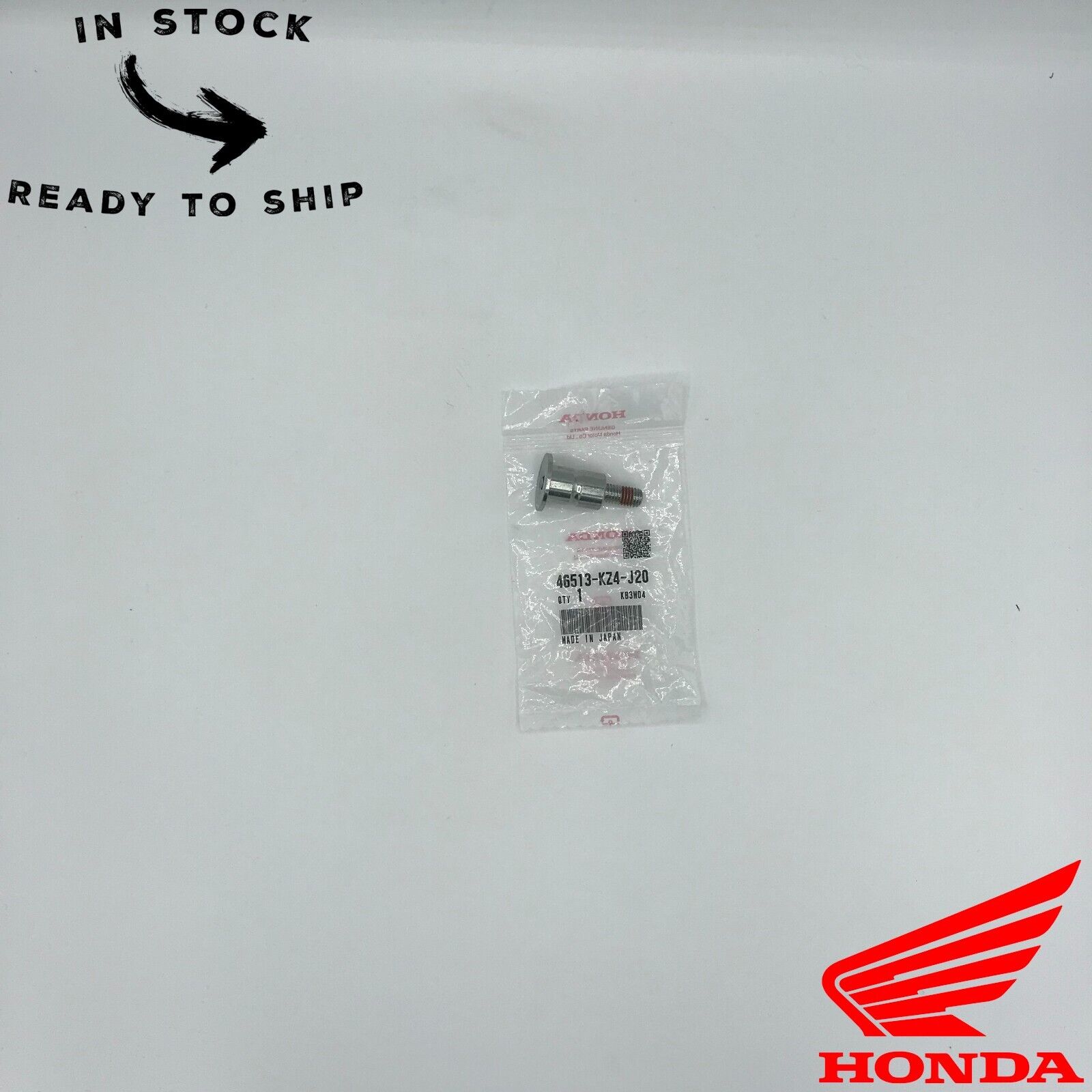 Genuine OEM Honda Rear Brake Pedal Pivot Bolt 46513-KZ4-J20