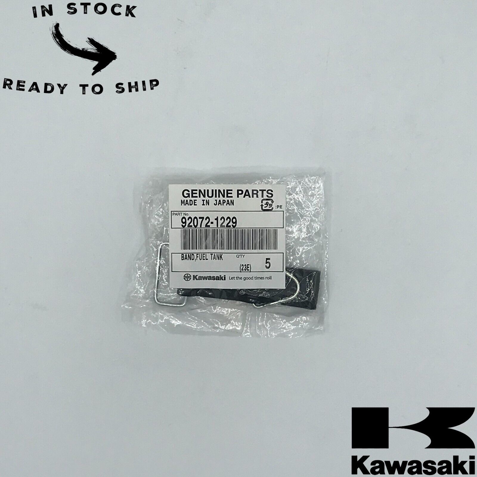 Genuine OEM Kawasaki Gas Tank Strap Band 92072-1229