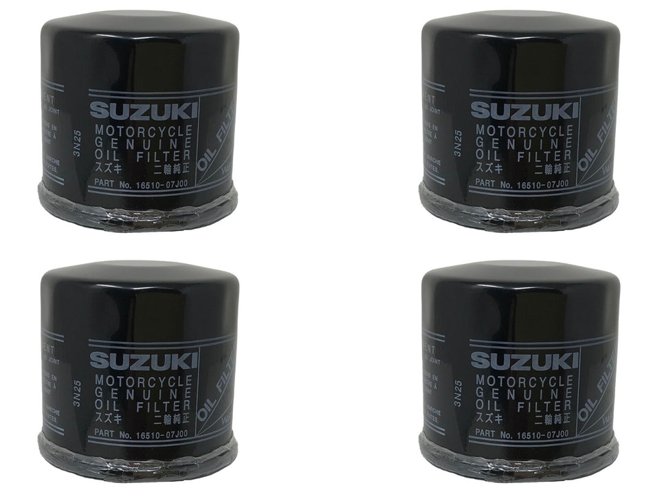 4 Pack Suzuki OEM Oil Filter 16510-07j00