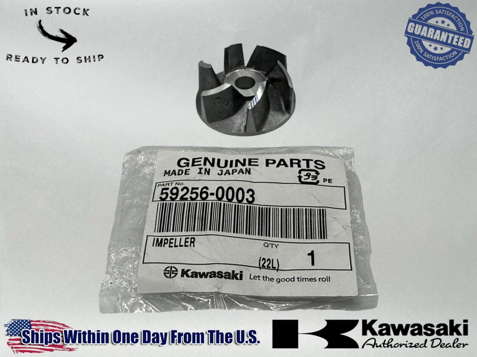 Kawasaki Genuine OEM Authentic Impeller 59256-0003