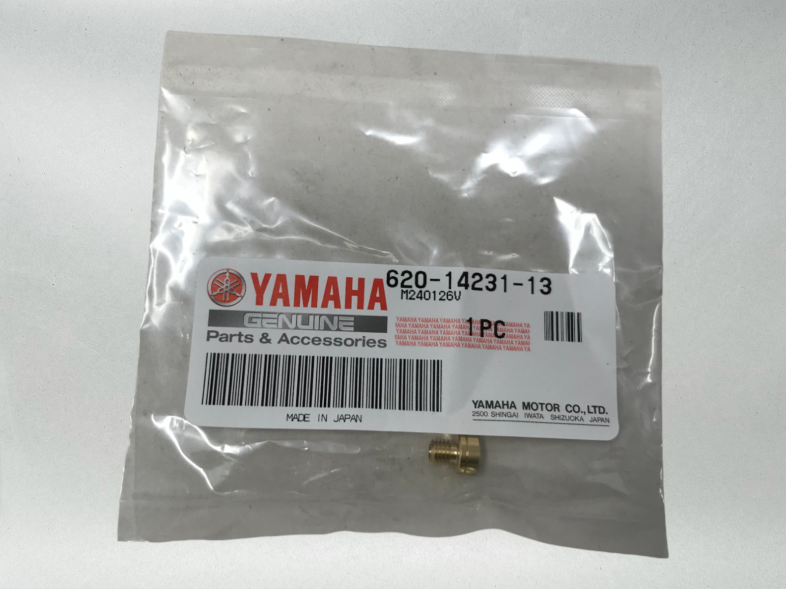 Yamaha Genuine OEM Authentic  Jet Main #65 Pw50 620-14231-13-00