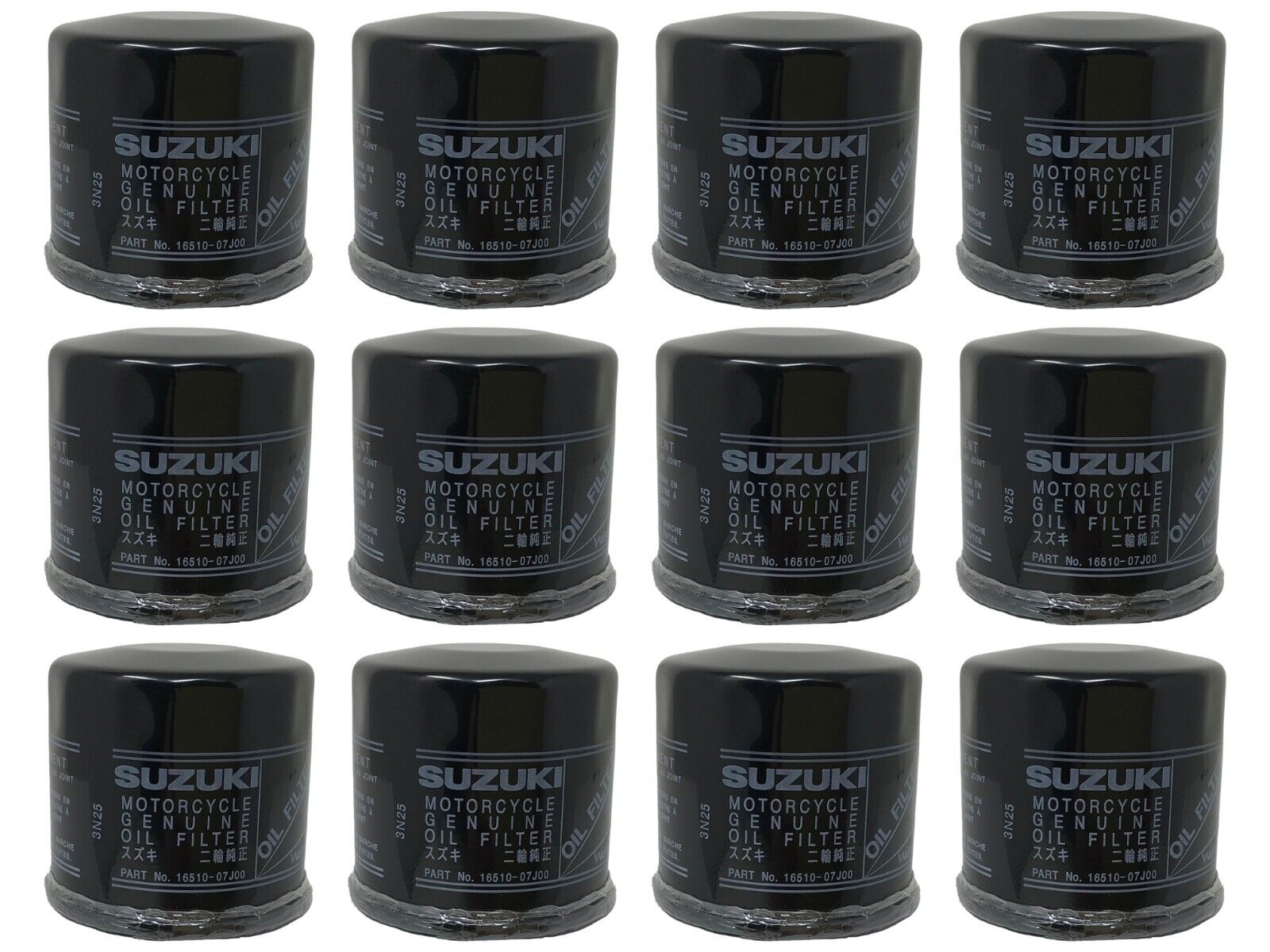 12 Pack Suzuki OEM Oil Filter 16510-07j00 