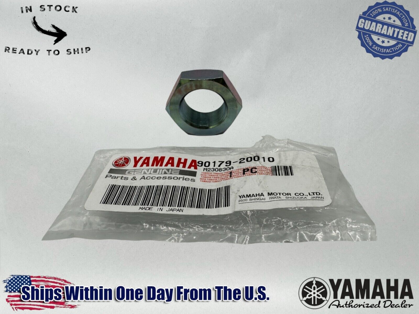 Yamaha Genuine OEM Authentic Nut 90179-20010-00