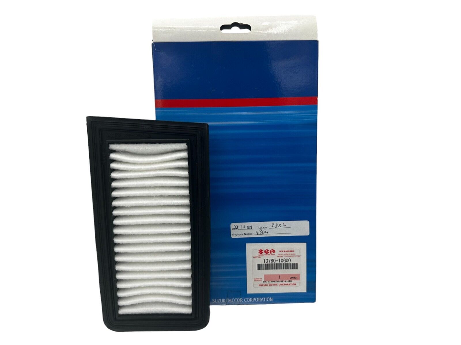 Suzuki Genuine OEM Air Filter 13780-10G00