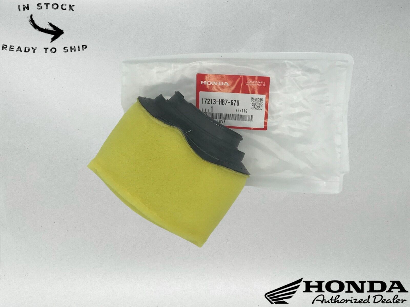 Honda Genuine OEM Air Cleaner 17213-HB7-670