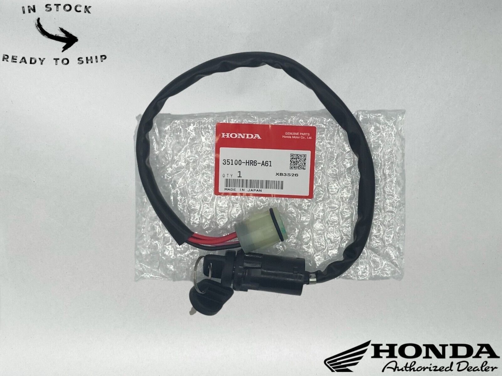 Honda Genuine OEM Ignition Switch 35100-HR6-A61