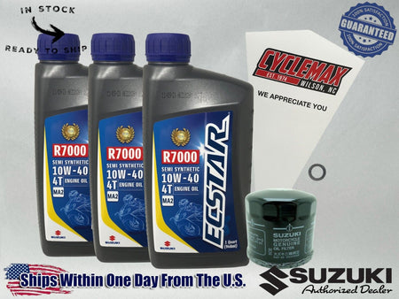 Cyclemax SS Ecstar R7000 Oil Change Kit fits 1985-1986 Suzuki GV700 Madura