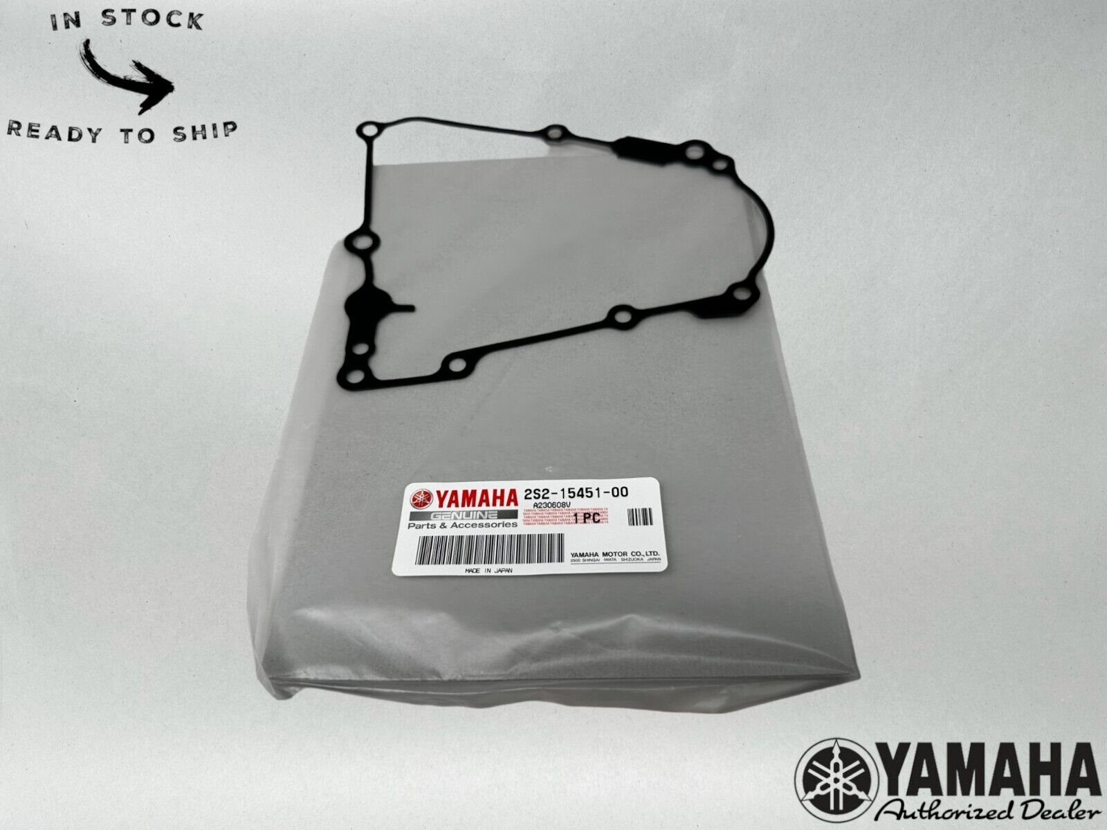 Yamaha Genuine OEM Crankcase Cover Gasket 2S2-15451-00-00