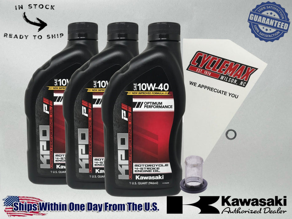 Standard KPO Oil Change Kit fits 1993-1996 Kawasaki KLX650