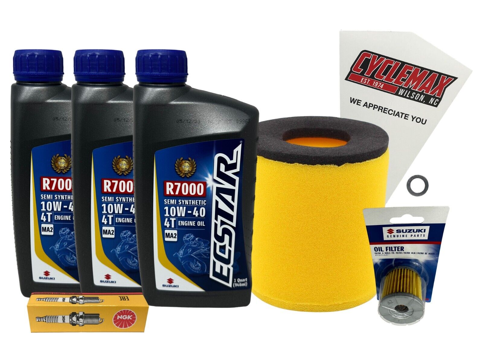 Cyclemax OEM Semi Synthetic Tune-Up Kit fits 2003-2018 Suzuki LTZ 400 QuadSport