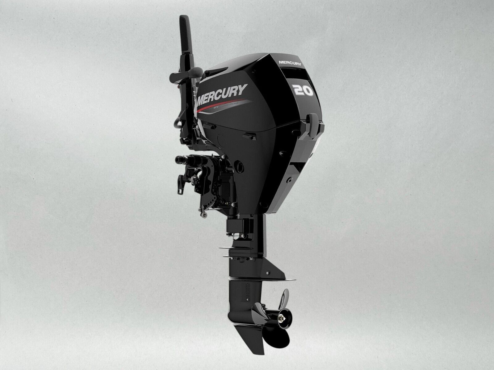 Mercury 20hp EFI Tiller FourStroke Outboard Motor, 15" Shaft Model ME 20 MH 4S
