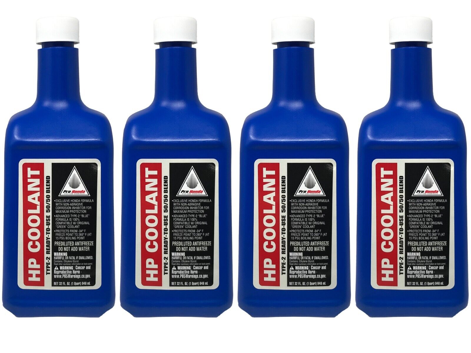 Honda Genuine OEM HP Coolant 50/50 Blend 08C50-C321S02 - 4 Pack