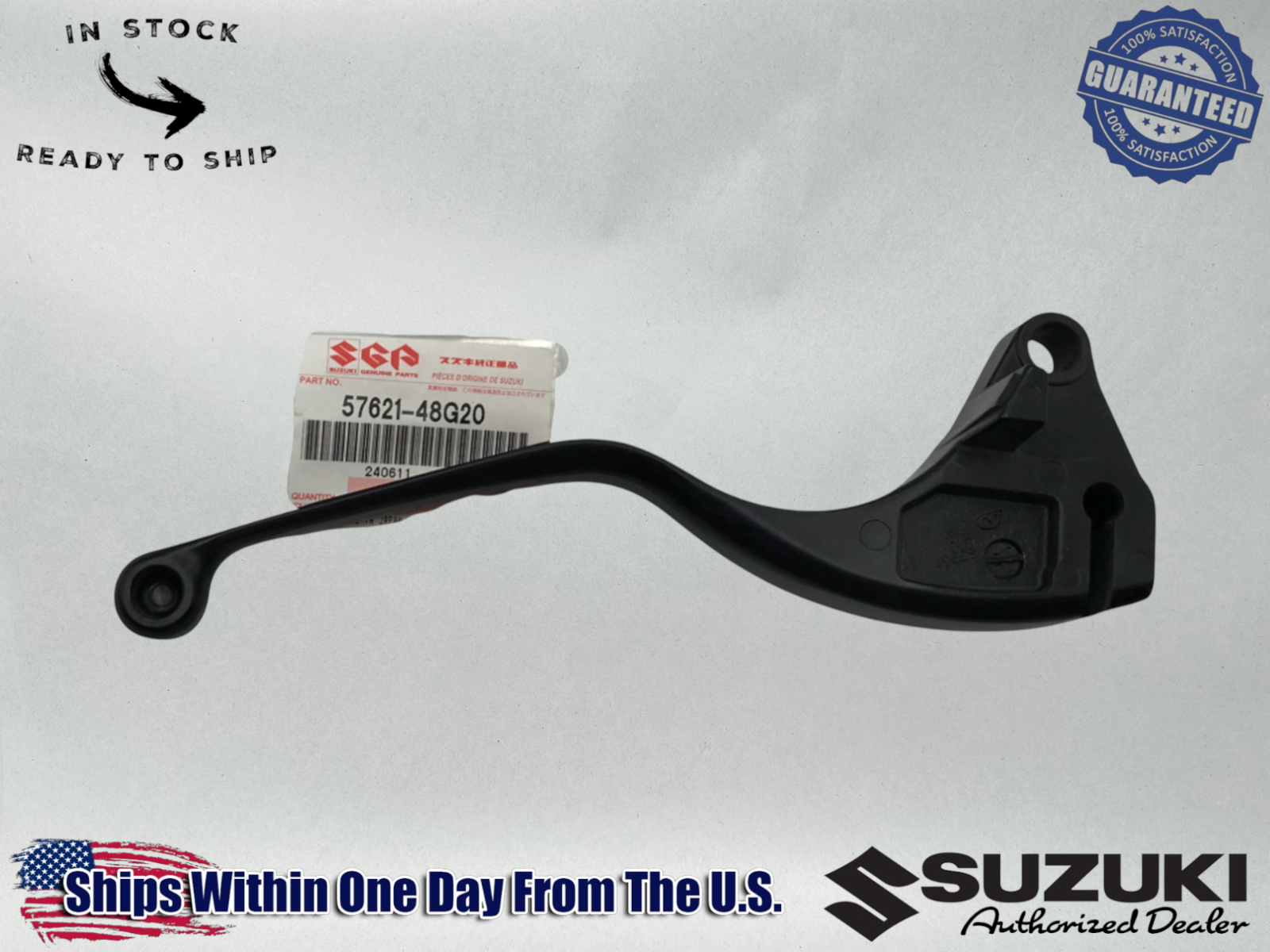 Suzuki Genuine OEM C90 C90T C50 M109R M90 M50 LH CLUTCH HANDLE LEVER 57621-48G20