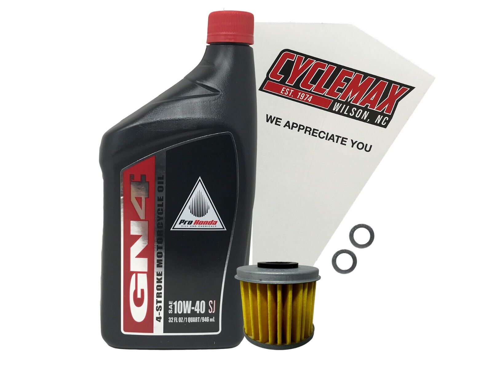 Cyclemax OEM Standard 10W40 Oil Change Kit fits 2004-2024 Honda CRF250R