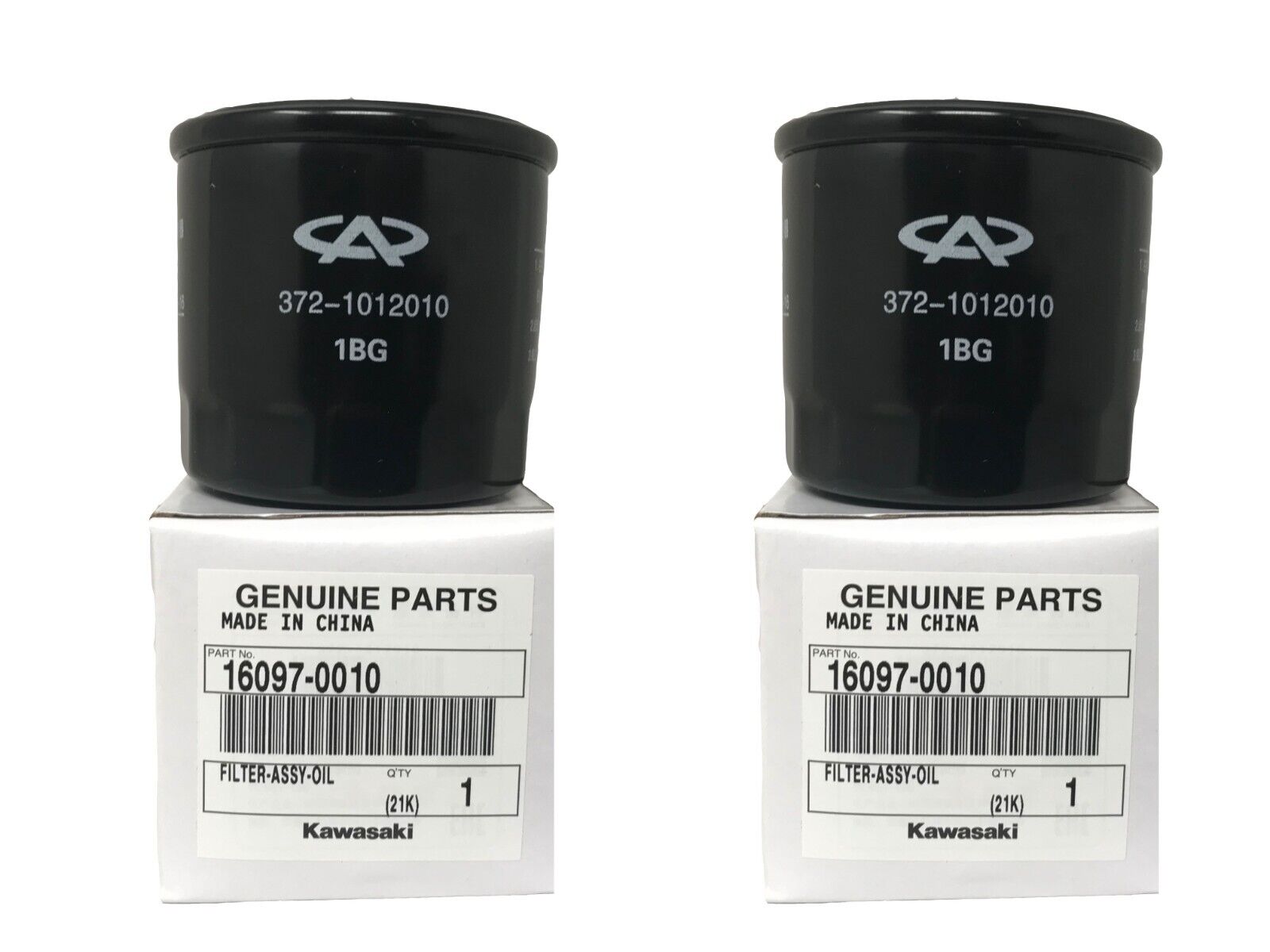 2 Pack Kawasaki OEM Replacement Oil Filter 16097-0010