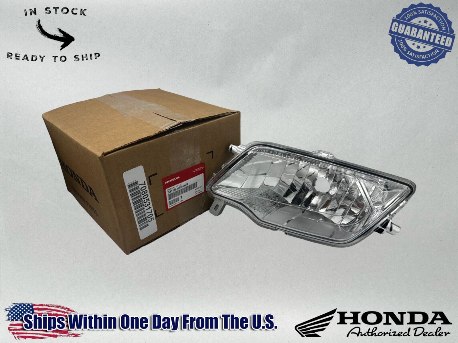 Honda Genuine OEM Authentic Headlight Unit Left 33160-HR3-A20