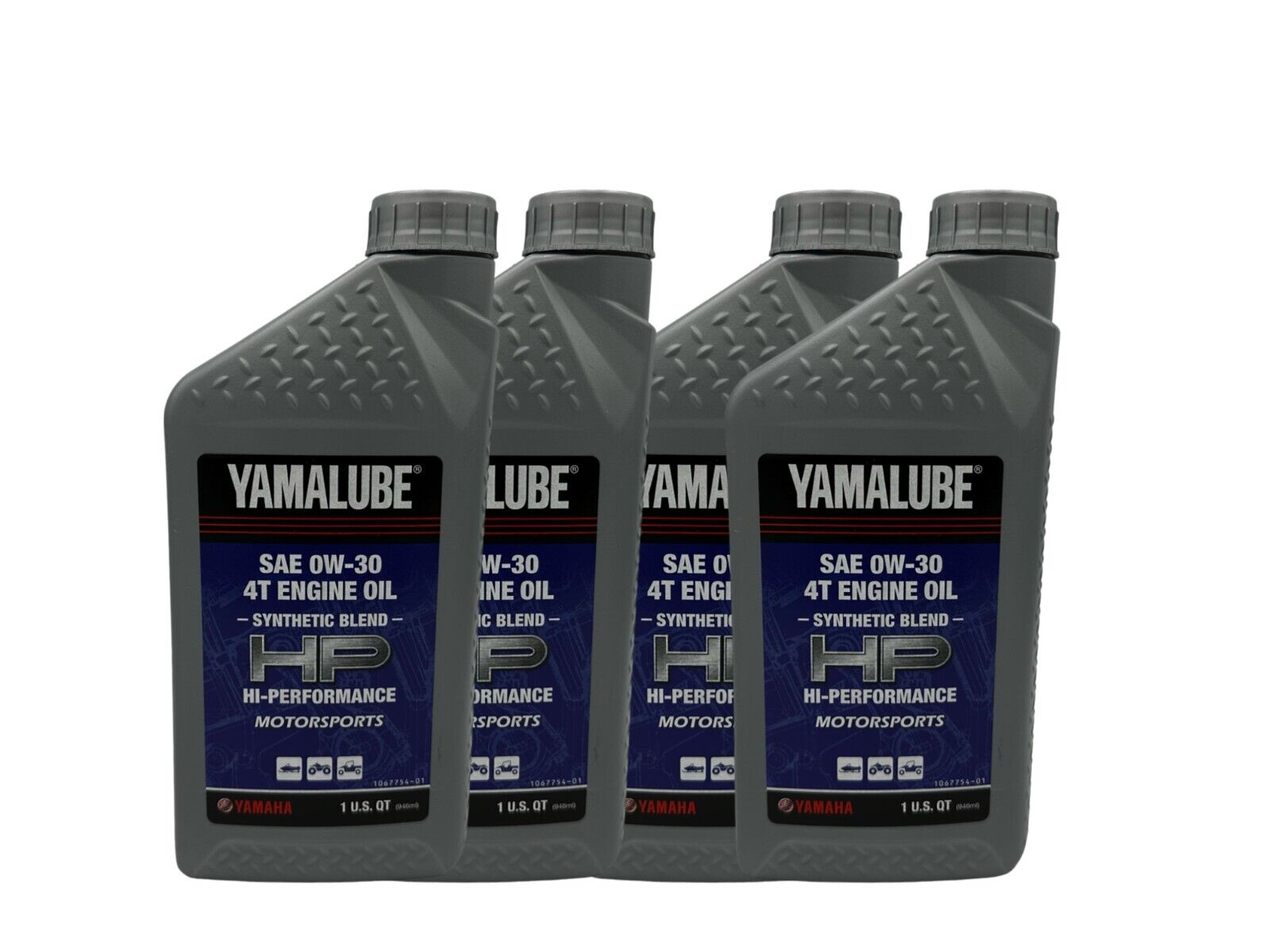 Yamaha Genuine Yamalube 0W-30 Semi-Synthetic Oil LUB-00W30-SS-12-4PACK