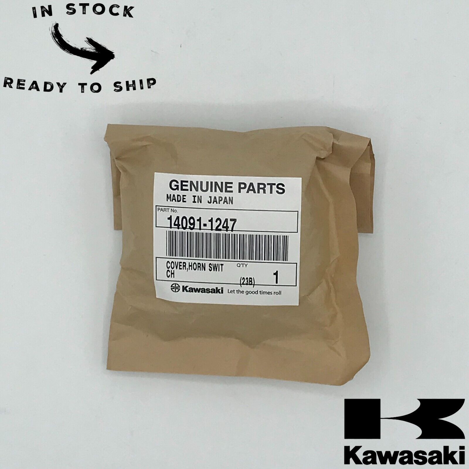 Genuine OEM Kawasaki Horn Switch Cover 14091-1247