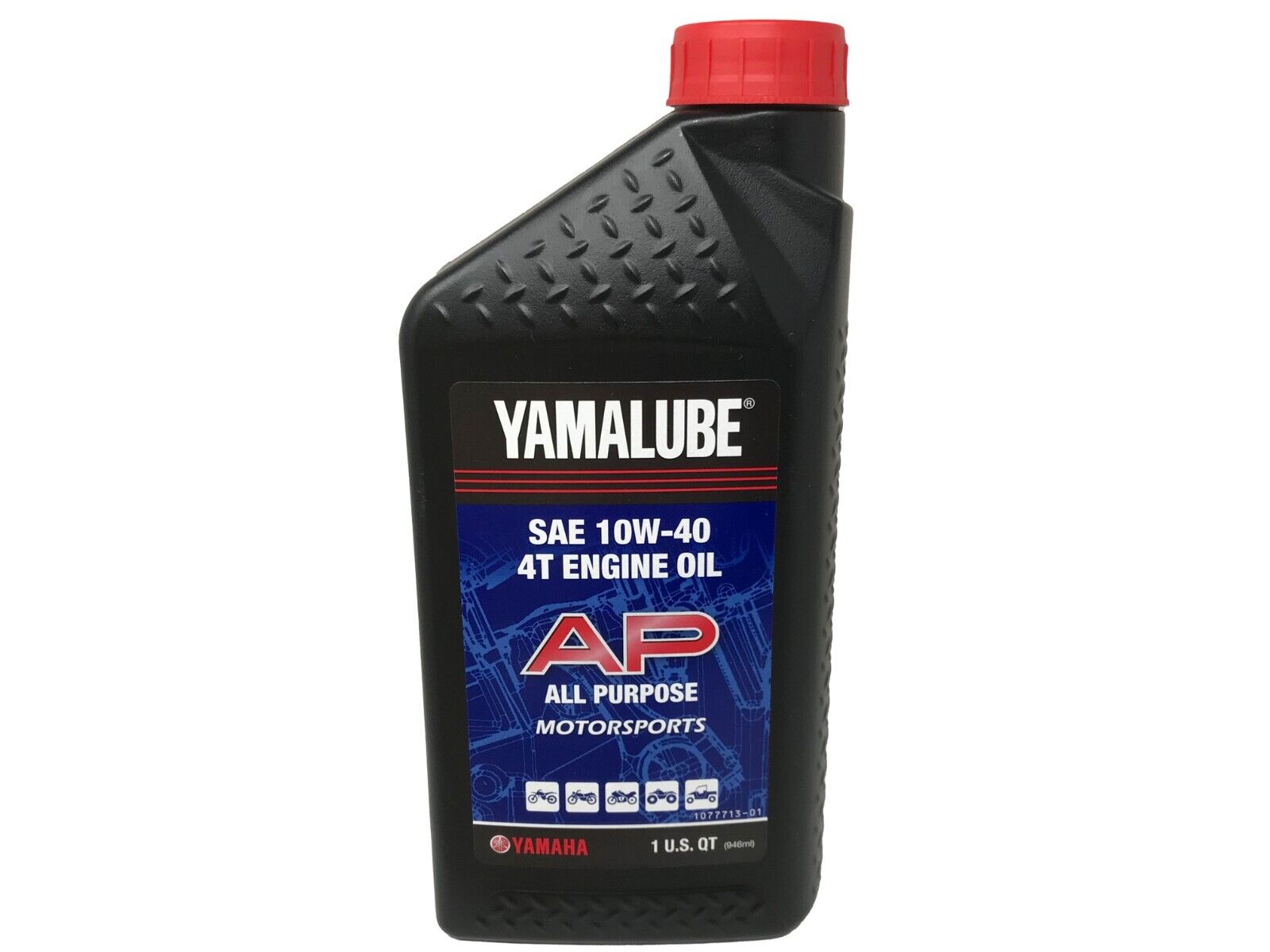 Yamaha Genuine OEM SAE 10W-40 4T Engine Oil LUB-10W40-AP-12