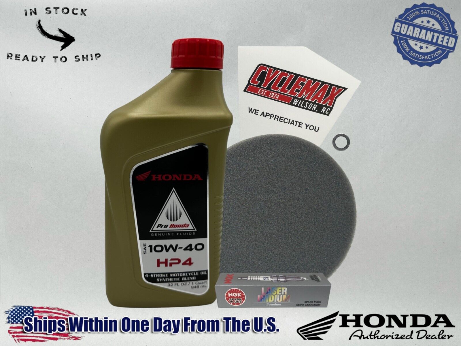 Cyclemax Semi-Synthetic HP4 Tune-Up Kit fits 2004-2024 Honda CRF50F