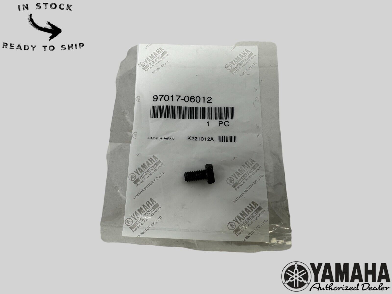 Yamaha Genuine OEM Authentic Bolt 97017-06012-00