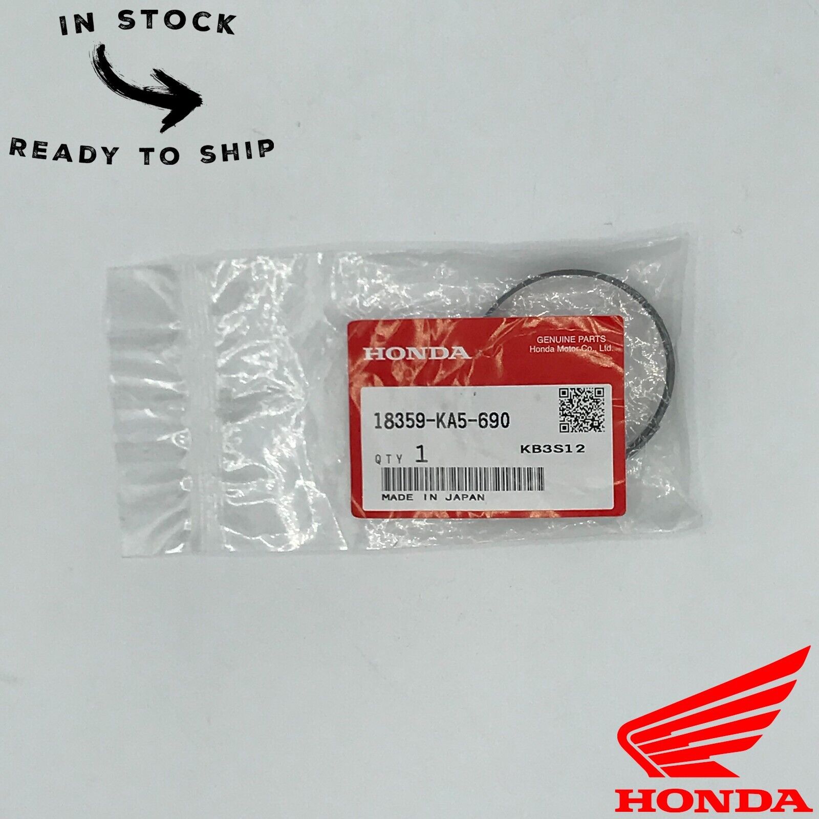 Genuine OEM Honda Exhaust Pipe Manifold Gasket Seal 18359-KA5-690