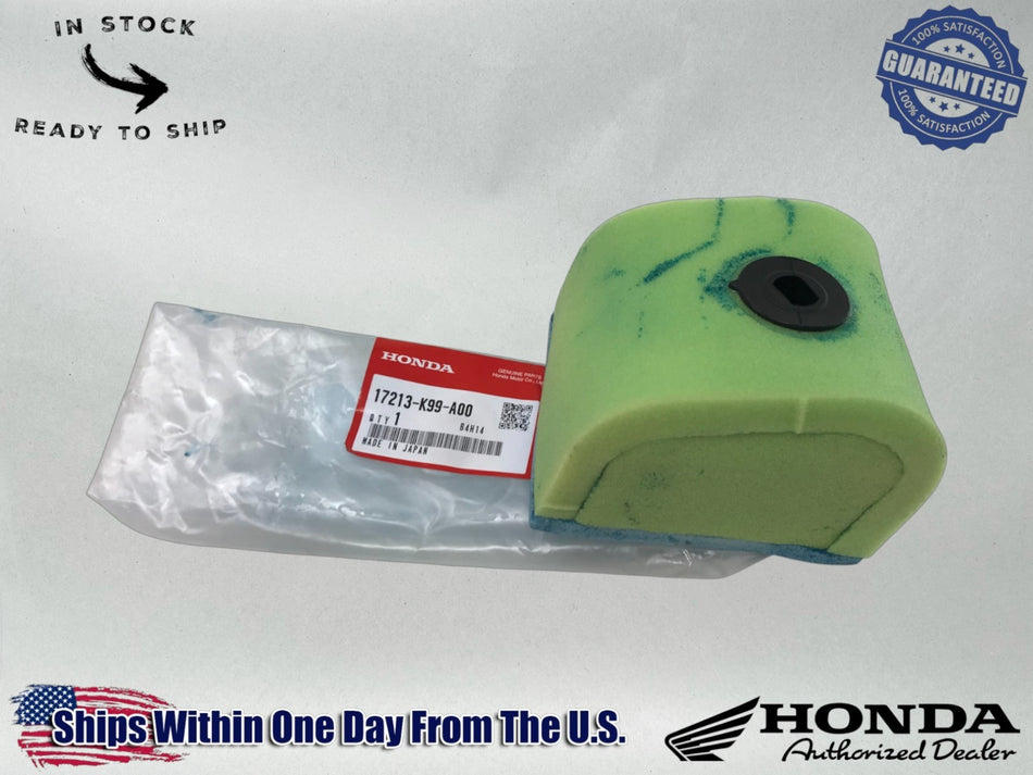 Honda Genuine OEM AIR FILTER CLEANER ELEMENT 2019-024 CRF250 17213-K99-A00