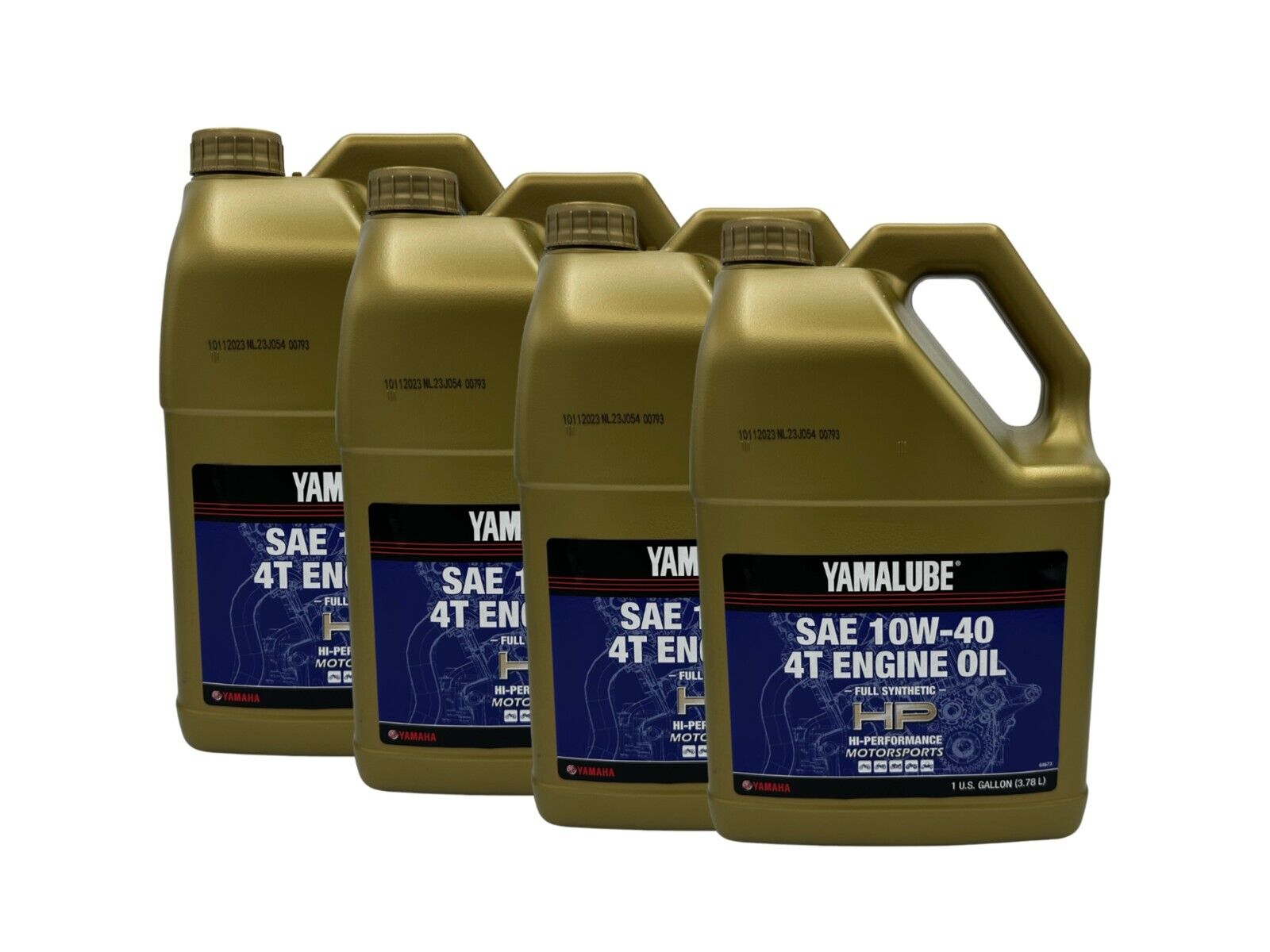 Yamalube 10W40 Full Synthetic 4T Hi-Performance Engine Oil LUB-10W40-FS-04-4PACK