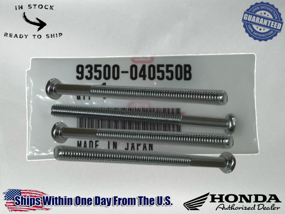 Honda Genuine OEM CT70 CT90 CB500T 55mm TAIL LENS SCREWS x 4 93500-04055-0B
