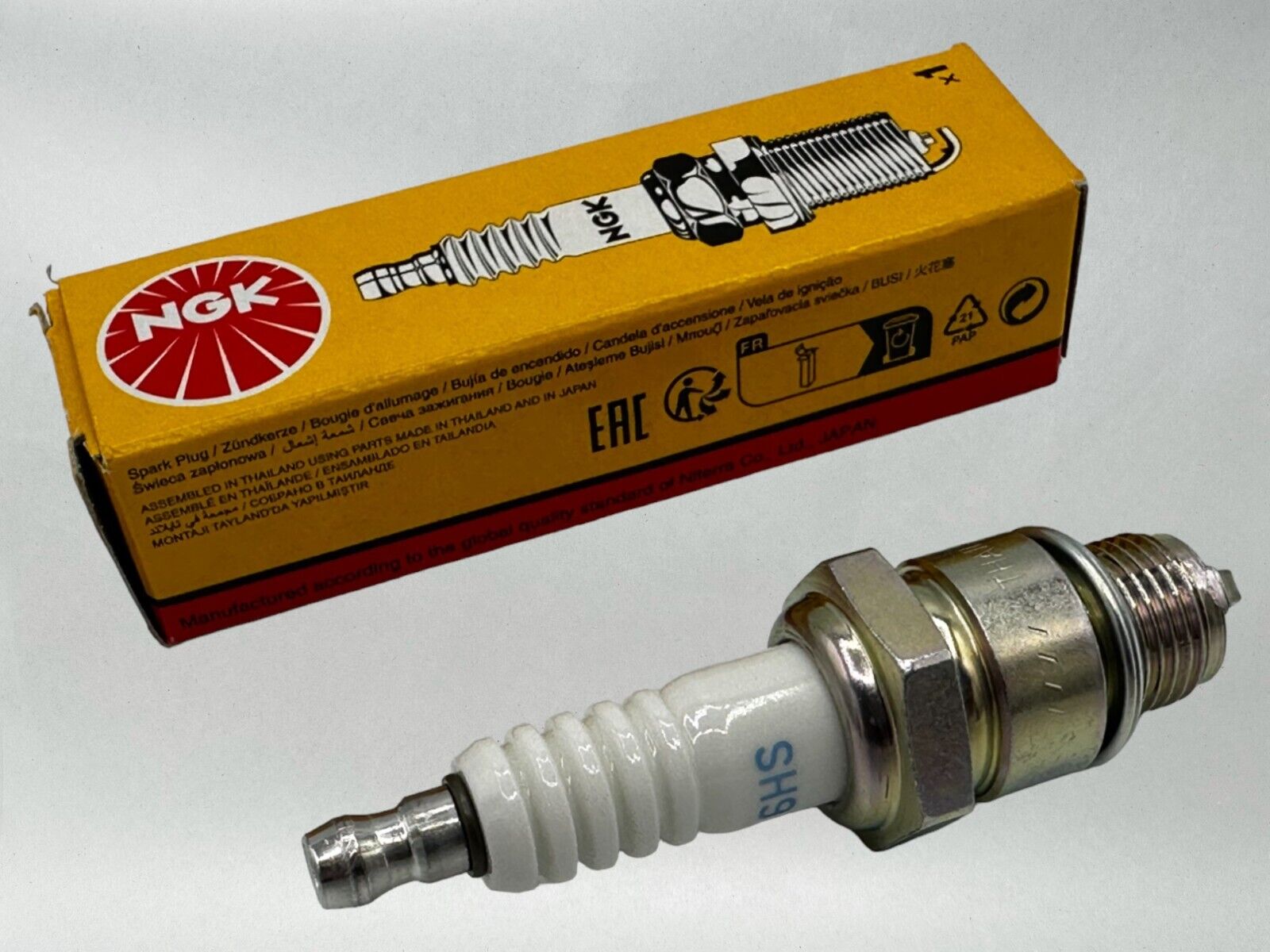 NGK Genuine OEM Authentic Spark Plugs BR6HS - 4 PACK