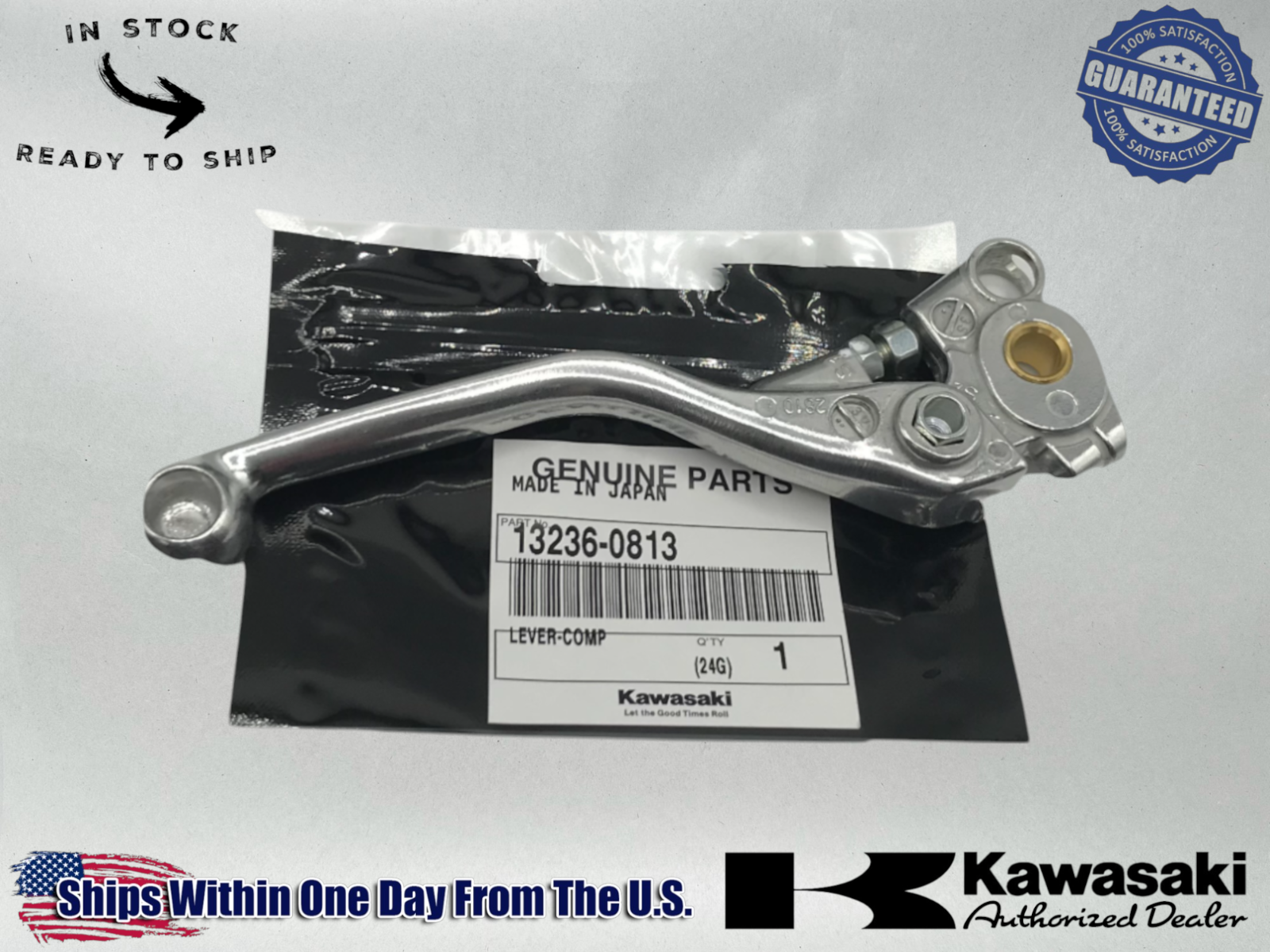 Kawasaki Genuine OEM Clutch Lever 2019-25 KX450F 2021-25 KX250 13236-0813 