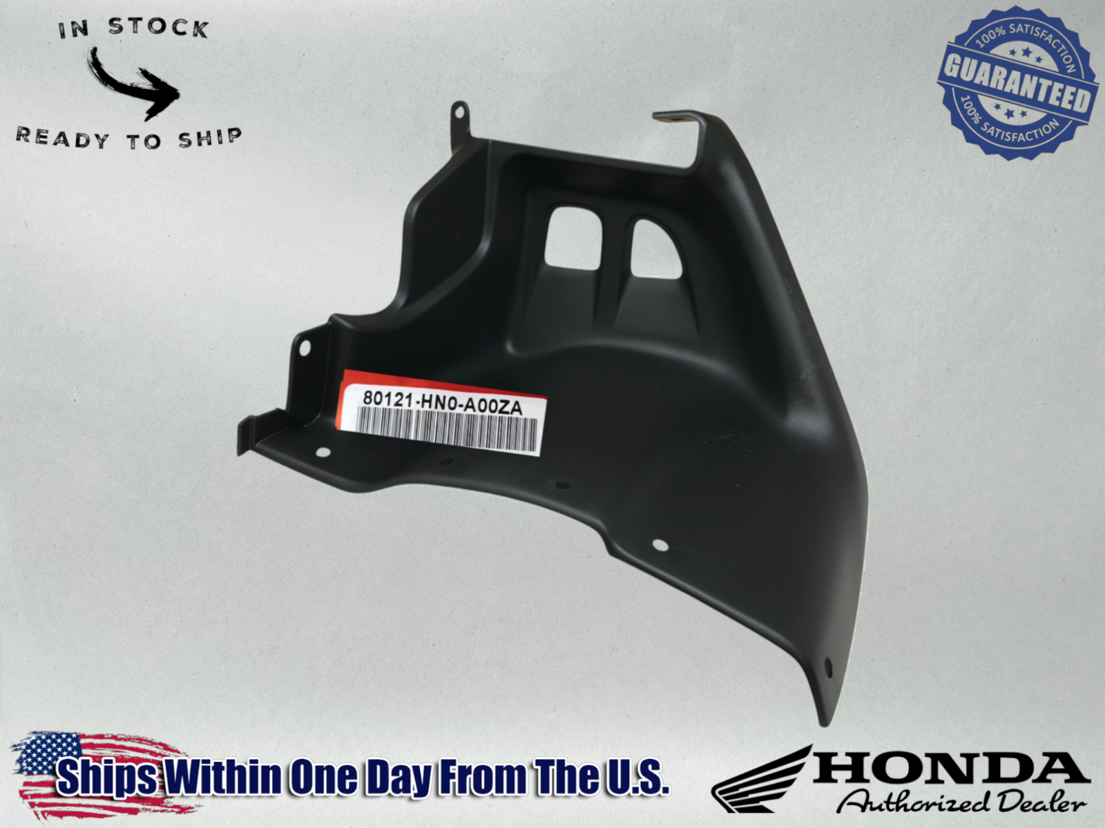 Honda OEM RT Foot Splash Guard 98-04 TRX 450 Foreman S FM Manual 80121-HN0-A00ZA