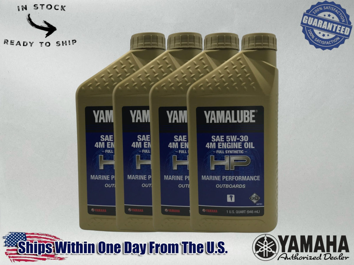 Yamaha Yamalube 5W‑30 FS 4M FC‑W Marine Engine Oils LUB‑05W30‑FC‑12- 4 PACK