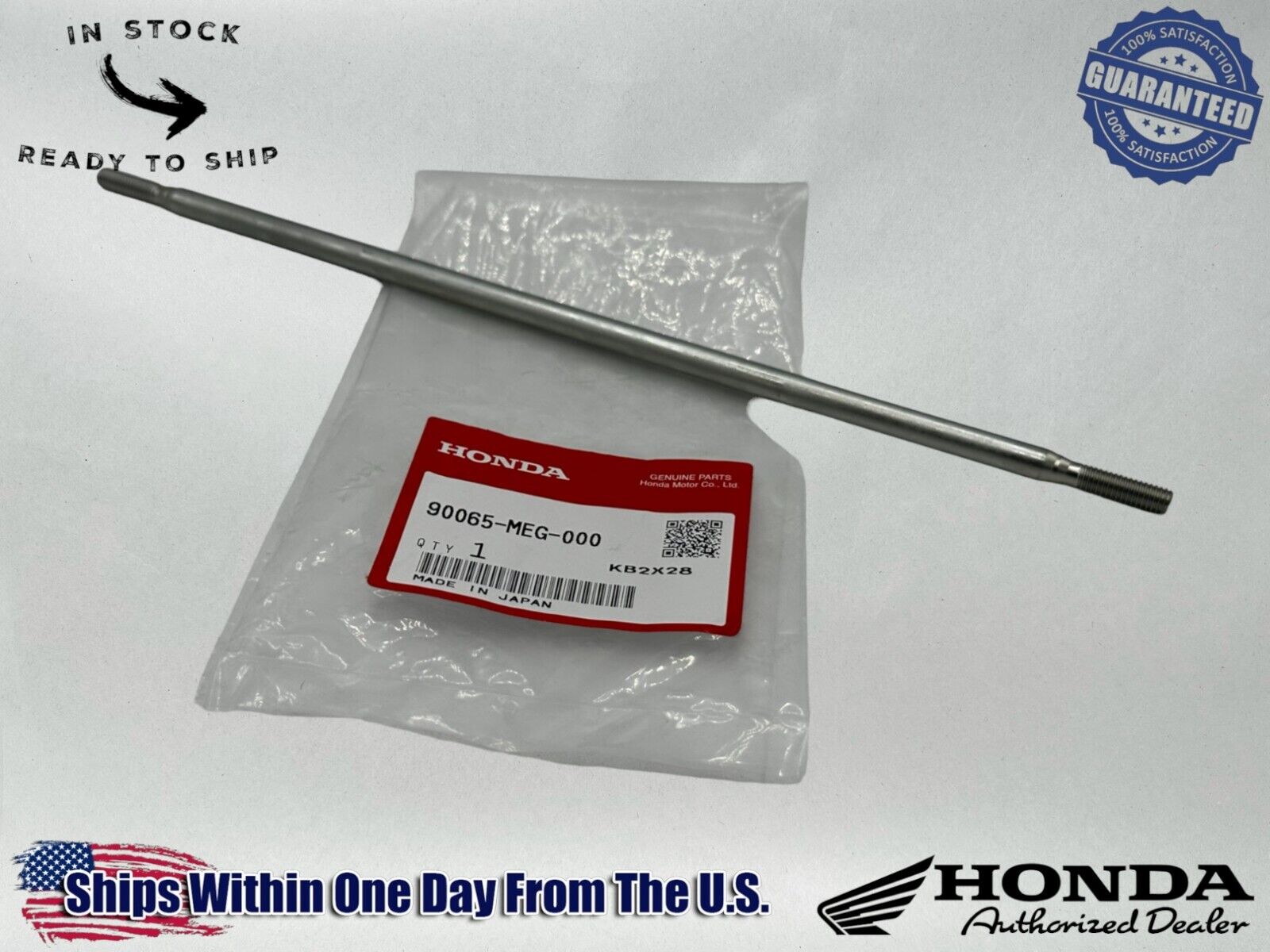 Honda Genuine OEM Authentic Tie Rod Bolt 90065-MEG-000