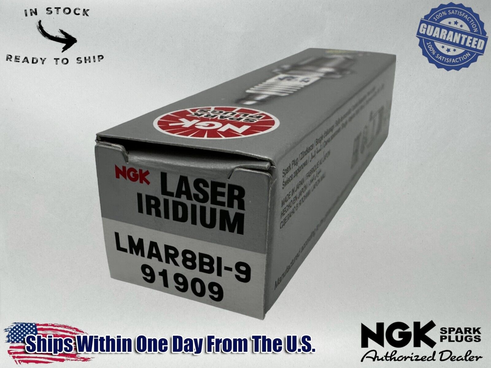 NGK Genuine OEM Authentic Spark Plug LMAR8BI-9