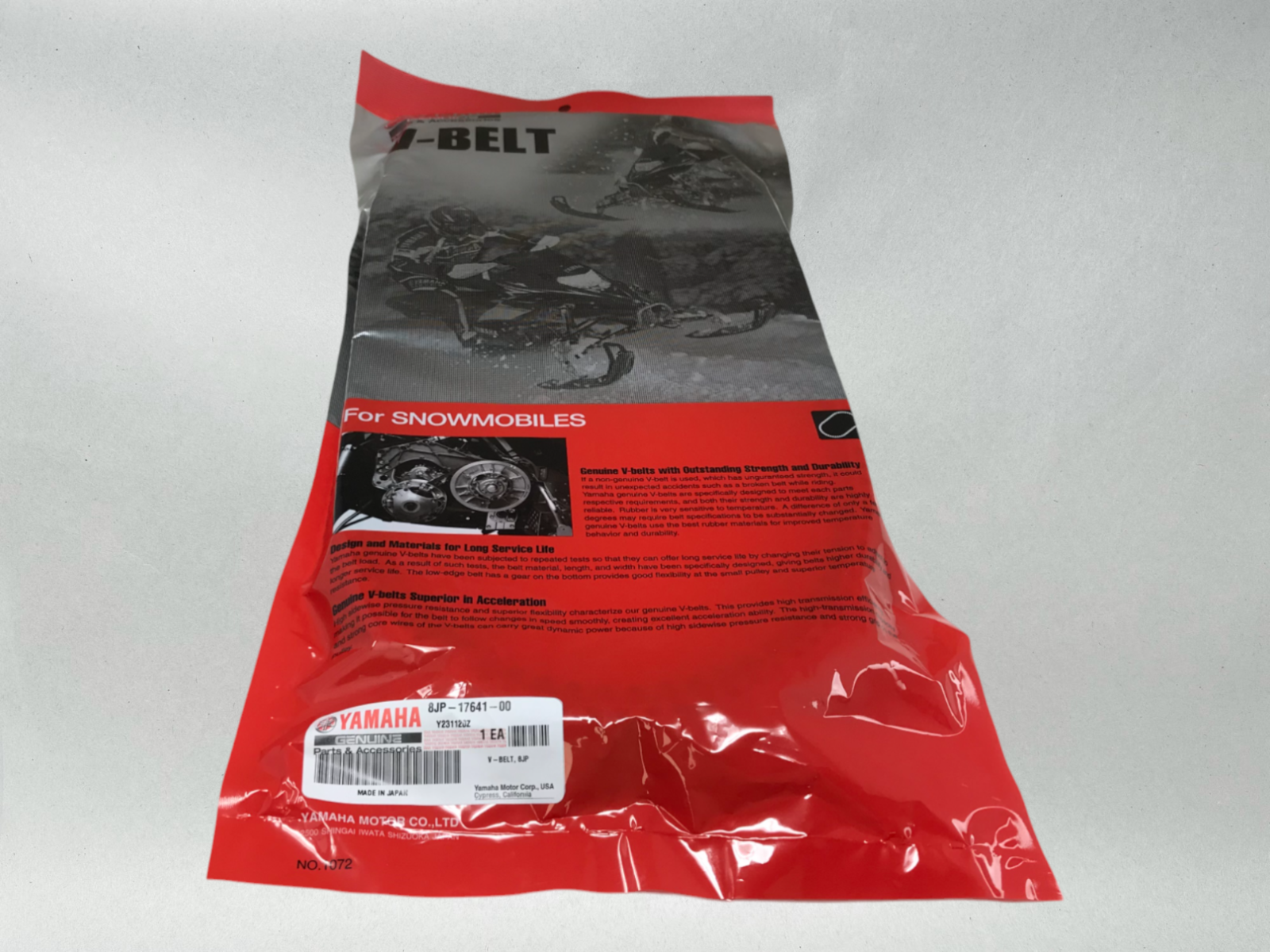 Yamaha Genuine OEM Snowmobile Drive Belt 8JP-17641-00-00 Viper Sidewinder