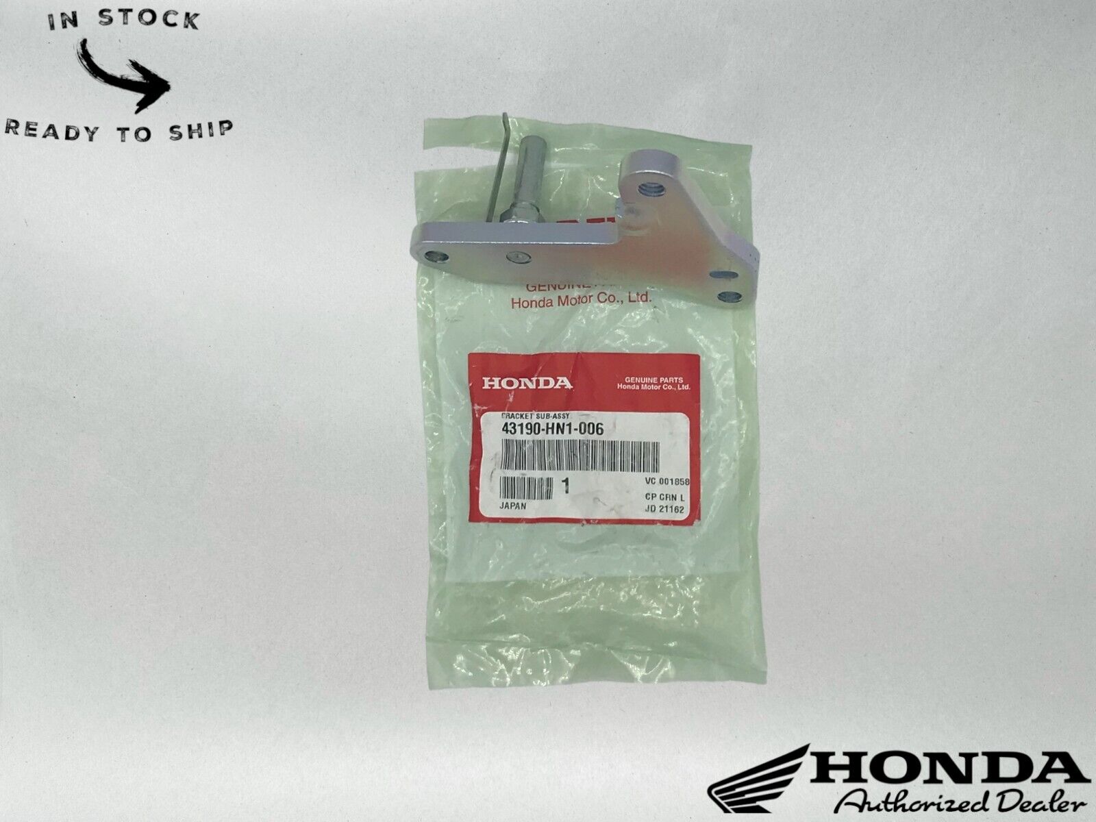 Honda Genuine OEM Rear Brake Caliper Bracket 43190-HN1-006