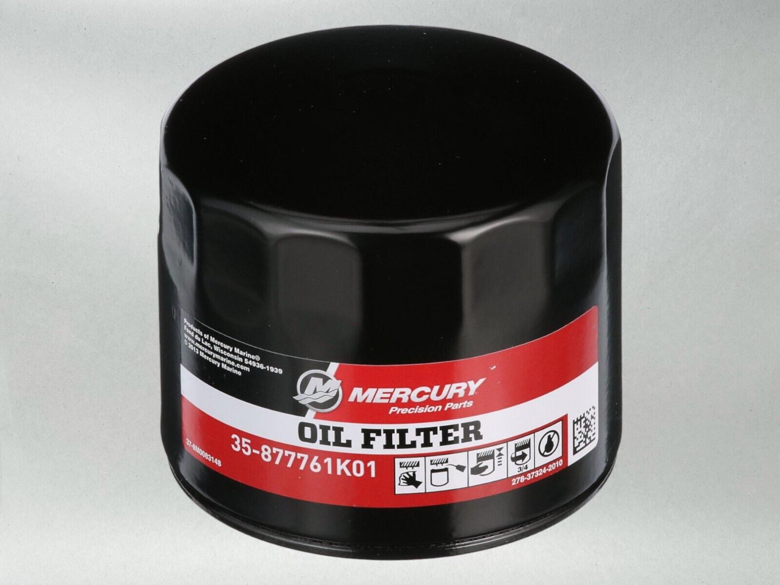 Mercury OEM Outboard Oil Filter for 75-115hp and 150hp EFI 877761K01-2PACK 