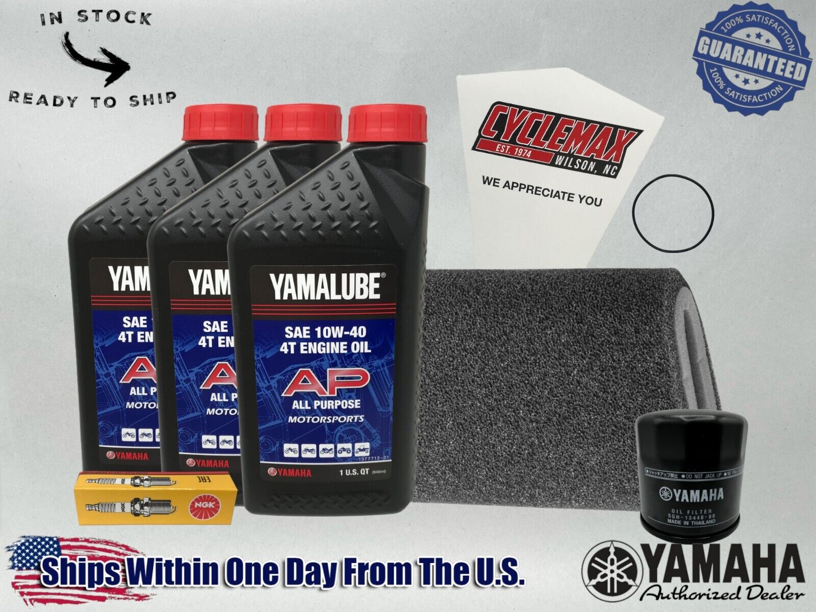 Cyclemax Standard Yamalube Tune-Up Kit fits 2007-2011 Yamaha GRIZZLY 350