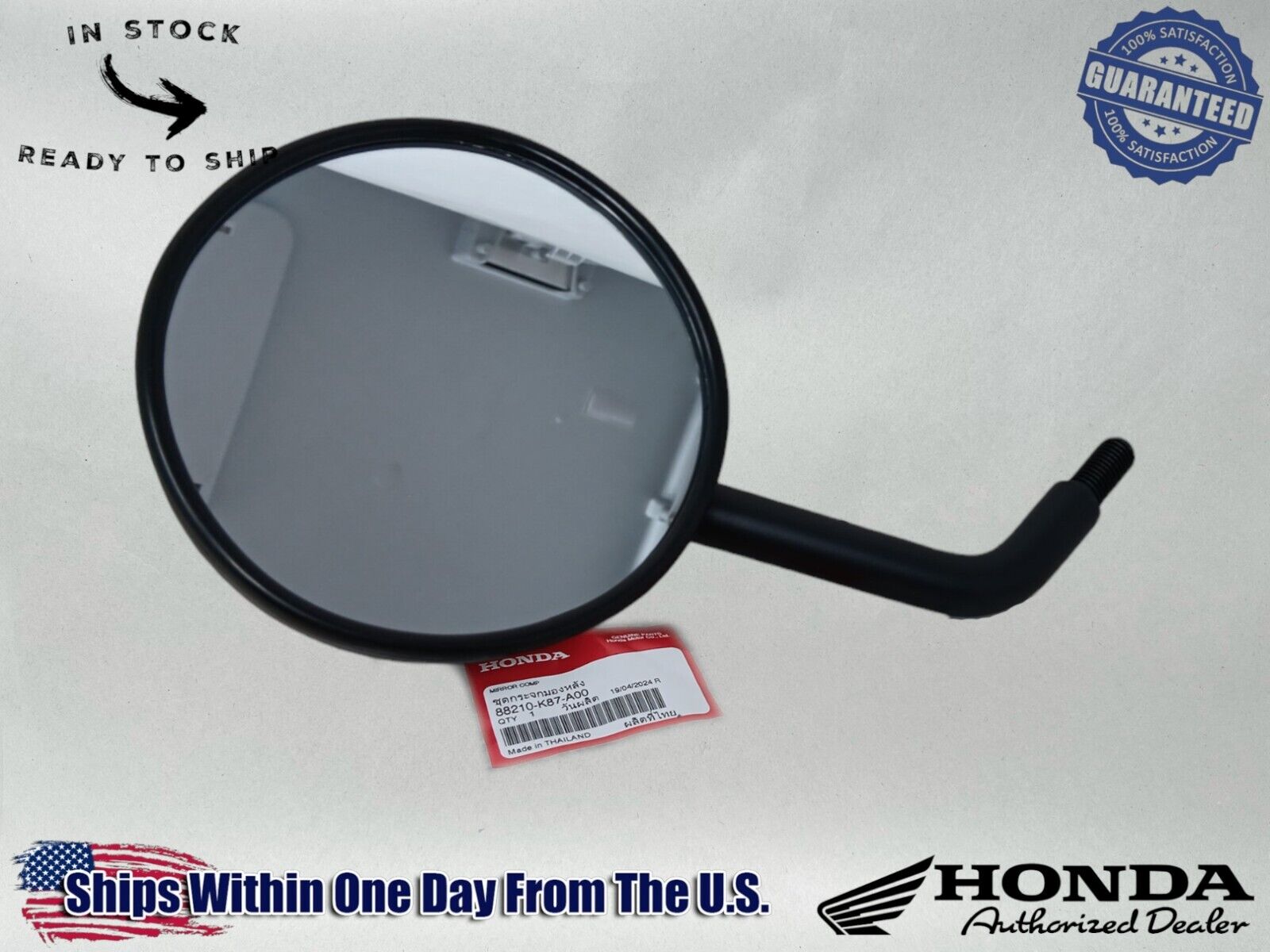 Honda Genuine OEM Authentic Mirror  88210-K87-A00