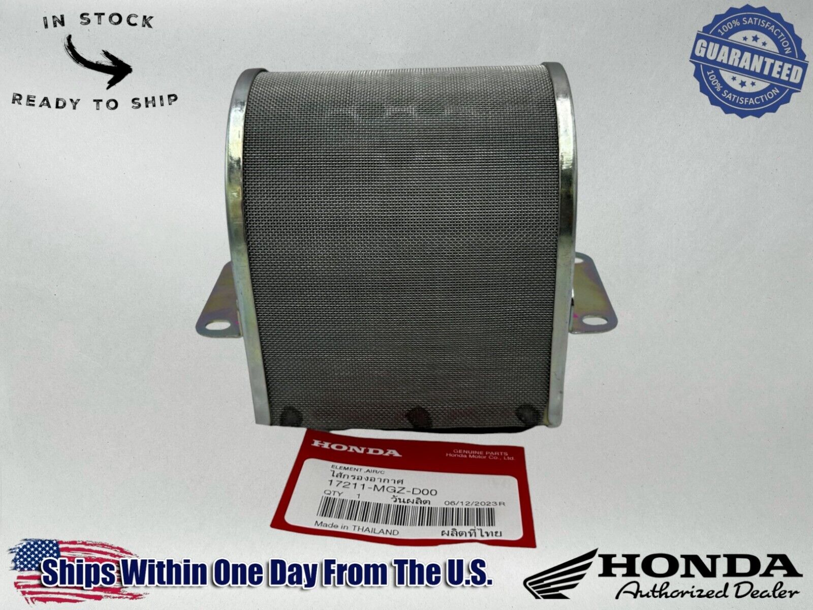 Honda Genuine OEM Authentic Air Filter 17211-MGZ-D00