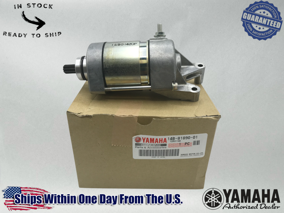 Yamaha Genuine OEM 2009-14 YZFR1 YZF R1 STARTER MOTOR ASSEMBLY 14B-81890-01-00