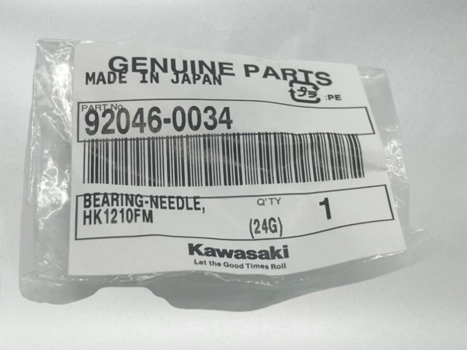 Kawasaki Genuine OEM Authentic Needle Bearing 92046-0034 1