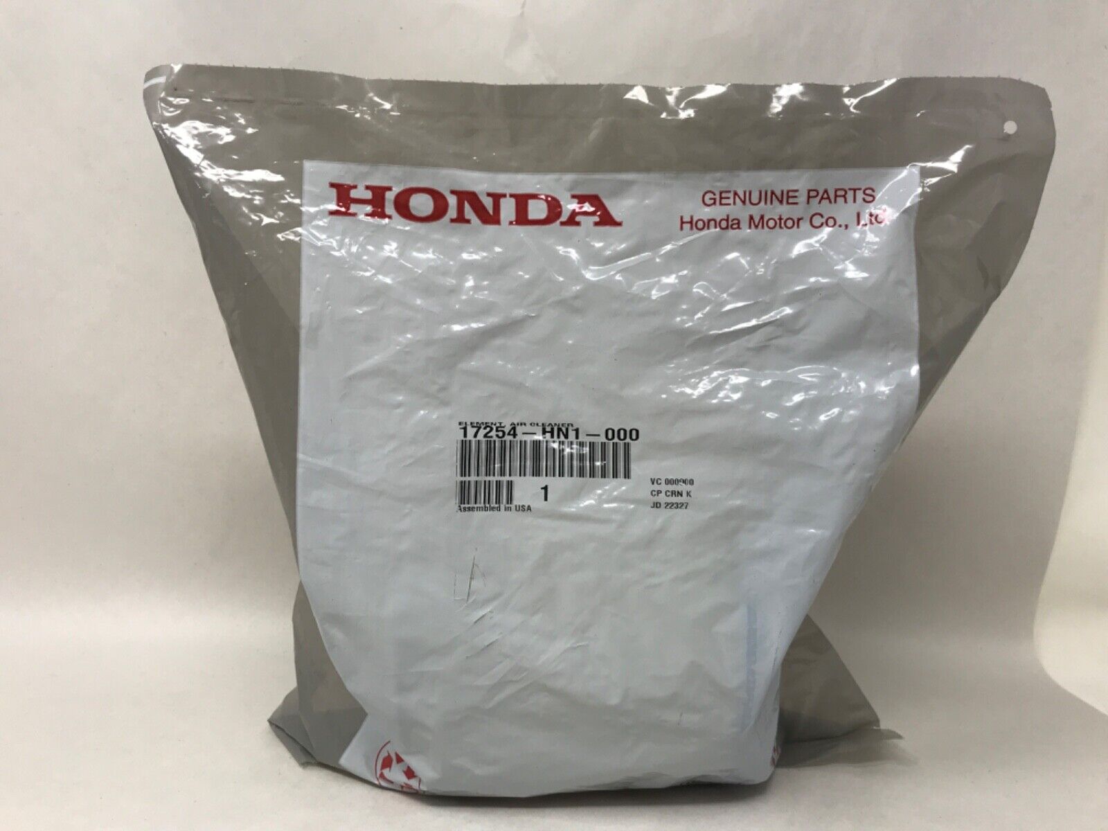 Honda Genuine OEM Element Air Filter 17254-HN1-000