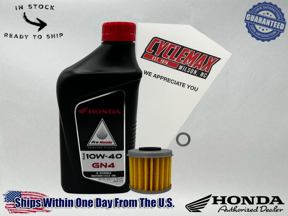 Standard GN4 10W-40 Oil Change Kit fits 2004-2005 Honda TRX450R