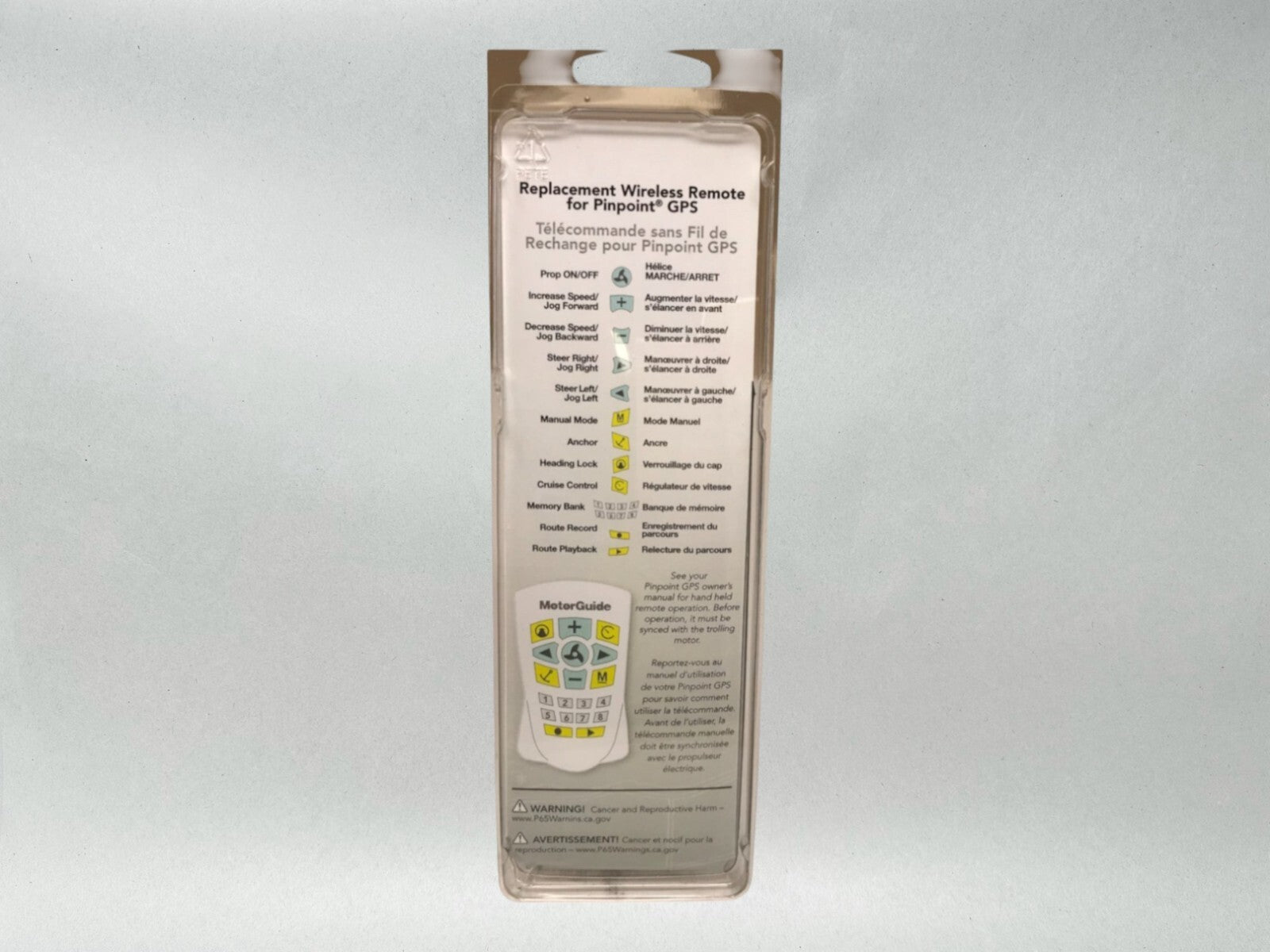 Mercury Genuine OEM Authentic MotorGuide PinPoint GPS Remote 8M0092071